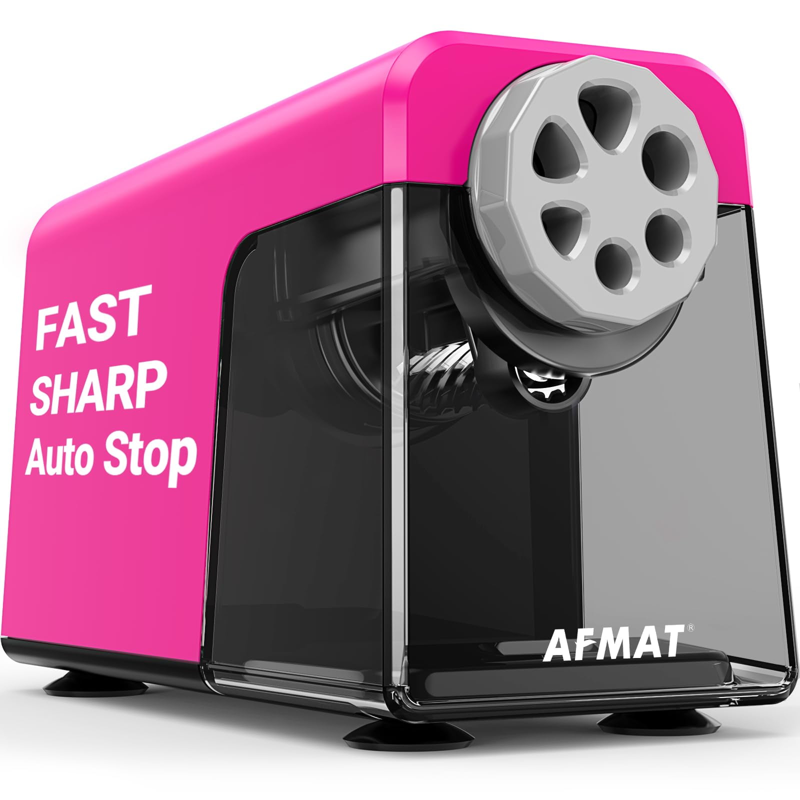 Heavy Duty Electric Pencil Sharpener, 6 Holes, AFMAT Classroom Pencil
