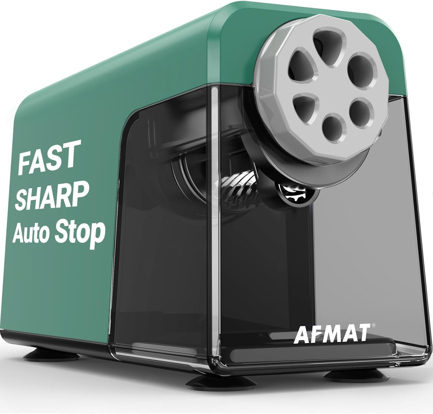 Heavy Duty Electric Pencil Sharpener, 6 Holes, Auto Stop Pencil Sharpeners for 6-11mm Pencils, Classroom Electric Sharpener for Artists, 7000 Sharpenings, Save Pencils, PSX1