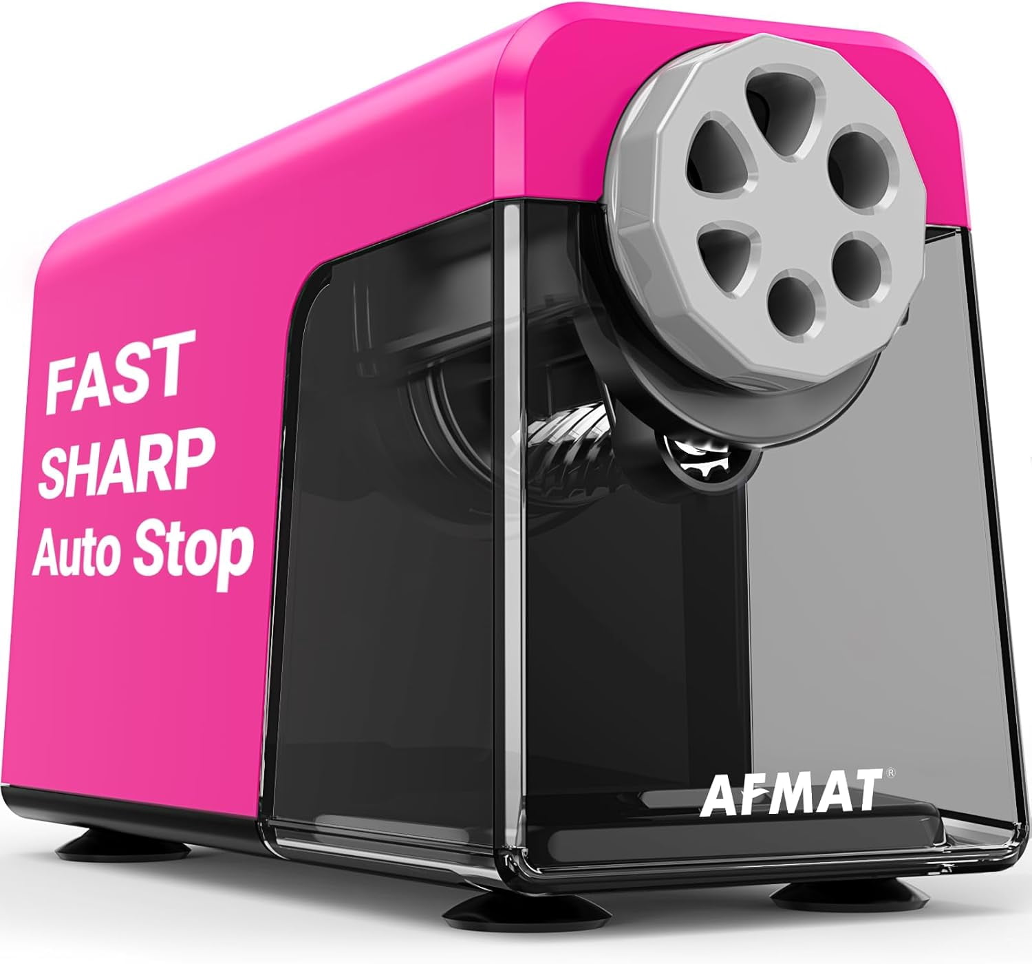 Heavy Duty Electric Pencil Sharpener, 6 Holes, Auto Stop Pencil Sharpeners Plug in, Classroom Pencil Sharpener for 6-11mm Pencils, Super Fast, Save Pencils, Teacher Must Have, PSX1