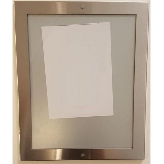 Heavy-Duty Elevator certificate and notice Frame 6x9 Inch Interior Lockable Stainless Steel Frame with Anti-Vandalism Plexiglass For Elevator Interiors, Commercial & Public Use-x