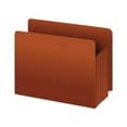 thumbnail image 1 of Heavy-Duty End Tab File Pockets 3.5" Expansion, Legal Size, Red Fiber, 10/Box, 1 of 7