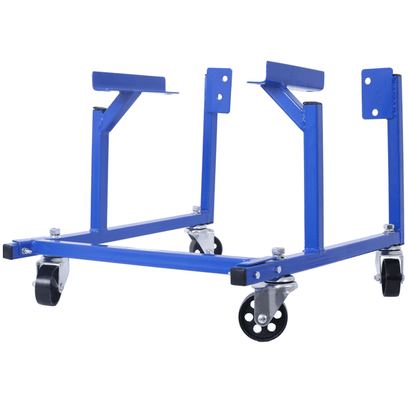 Heavy Duty Engine Cradle 1000 LBS Capacity Steel Construction with 3in Wheels Easy Assembly