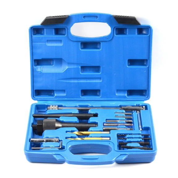 Heavy Duty Engine Preheat Plug Tool Collection 16Pcs Set Precisions Carbon Steels Glow Plug Removal Extractor Tool Kits