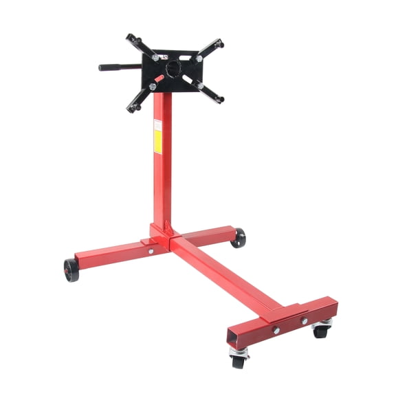 Heavy Duty Engine Stand - 1000 LBS Capacity, Red Steel - MT034016 - Universal Fit for Engine Repair & Maintenance