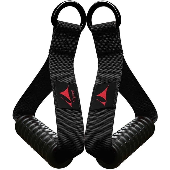 Heavy Duty Exercise Handles, Ultra-Durable Rubber Workout Grip Attachments for Machines, LAT Pulldown, Resistance Bands, Gym and Commercial Fitness Equipment