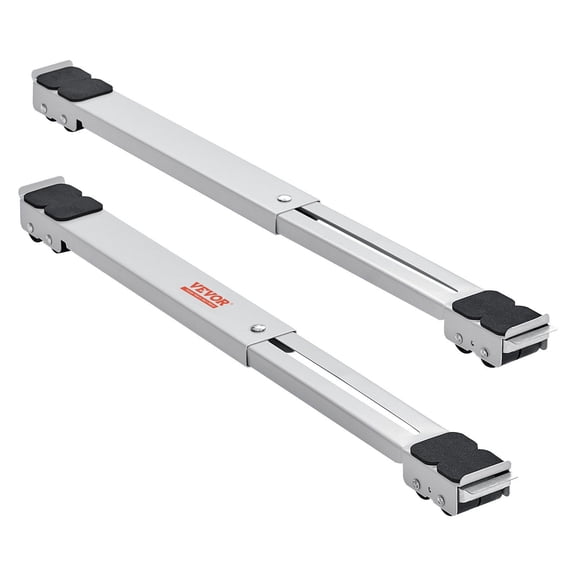 Heavy Duty Extendable Appliance Rollers 660 lbs Capacity Mobile Base for Washing Machine Refrigerator Dryer Dishwasher White