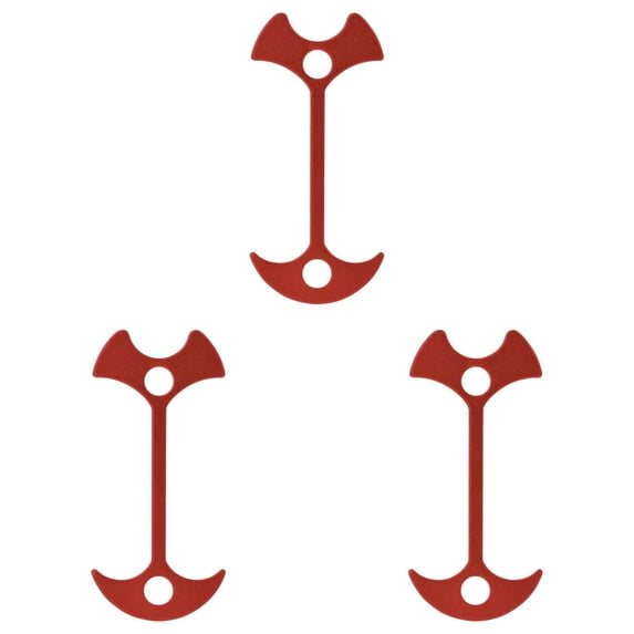 Heavy Duty Extendable Fishbone Tent Stake, Multi Function Outdoor Ground Peg For Camping Tarp, Aluminum Alloy Windproof Anchor Nail, Red