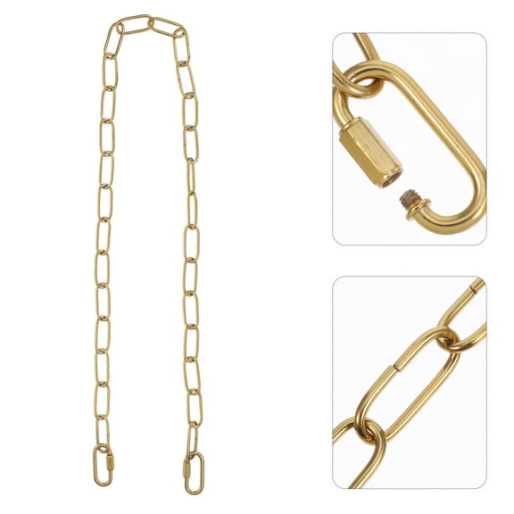 Heavy Duty Extension Chain,1 Set Pendant Light Hangings Chain Heavy Duty Chandelier Chain Iron Pendant Lights Chain Industrial Light Fixture Chain with Connection Lock for Home Office Use