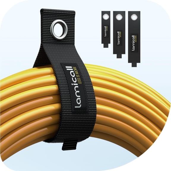 Heavy-Duty Extension Cord Storage Straps - 3Pack Garage Storage Organizer, Durable Nylon Cord Holder Straps for Workshop RV Shed, 3 Sizes (10", 14", 18") for Tools Organization, Gifts for Men