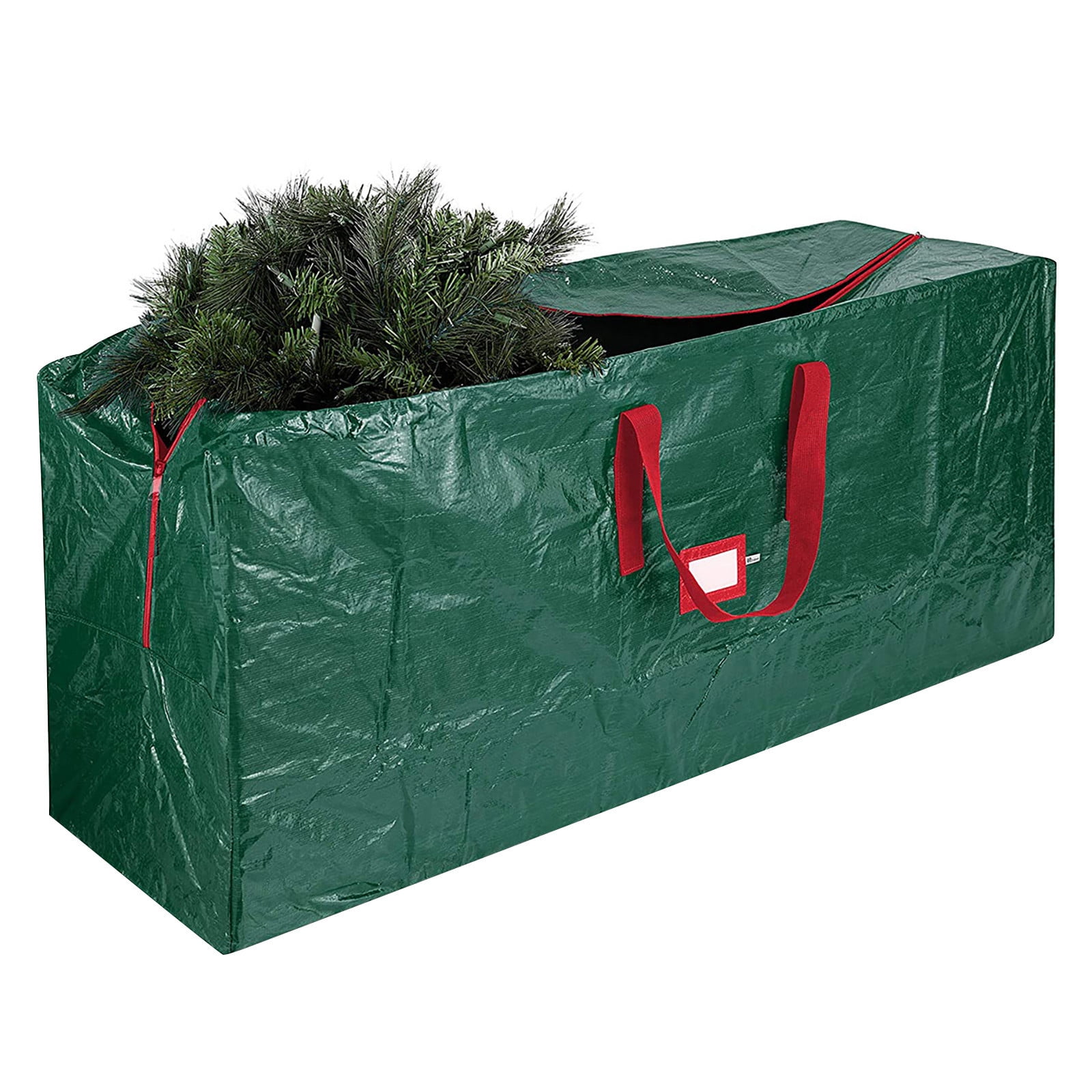 Heavy Duty Extra Large Artificial Christmas Tree Bag with Reinforced Handles and Dual Zippers Wide Opening, Christmas Storage Bag, Christmas Tree Box Storage