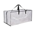 thumbnail image 1 of Heavy Duty Extra Large Clear Moving Bags with Backpack Straps for Moving and Storage, 1 of 5