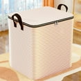 thumbnail image 1 of Heavy Duty Extra Large Clothes Storage, Foldable Blanket Storage Bags, Closet Organizers Storage Containers with Durable Handle Home Moving Large-capacity Wardrobe Clearance, 1 of 7