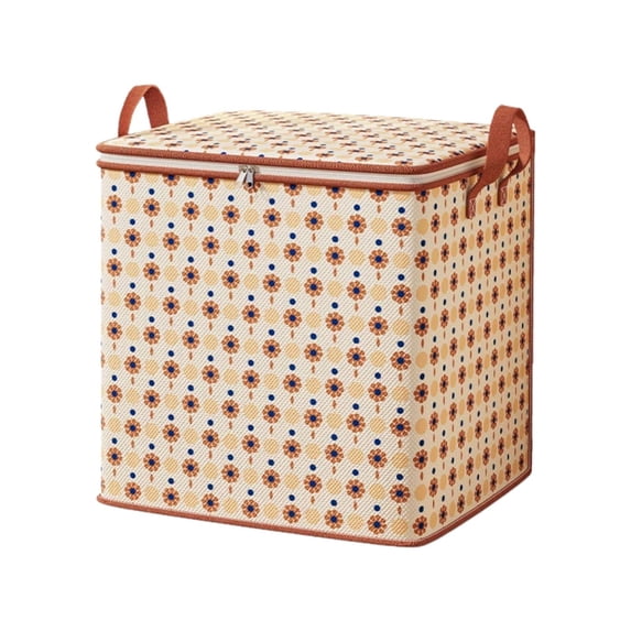 Heavy Duty Extra Large Clothes Storage Foldable Blanket Storage Bags Closet Organizers Storage Containers with Handle for Clothing Blanket Comforter Moving Travel , A Large Capacity Storage Bag