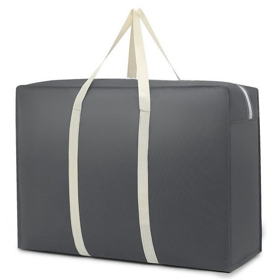 Heavy Duty Extra Large Moving Bags Storage Tote - Strong Handles& Backpack Straps - Space Saving Storage Bags Alternative to Moving Boxes (Gray)