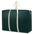 thumbnail image 1 of Heavy Duty Extra Large Moving Bags Storage Tote - Strong Handles& Backpack Straps - Space Saving Storage Bags Alternative to Moving Boxes （Green）, 1 of 2