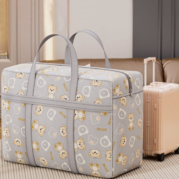 Heavy Duty Extra Large Storage Bags with Reinforced Handles, Double Zipper - Collapsible Fabric Storage Bins for Moving, College Dorm, Travel & Home Organization