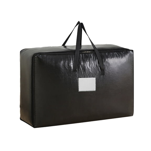 Heavy Duty Extra Large Storage Bags with Reinforced Handles, Double Zipper Organizer Tote for Clothes, Toys, Bedding, and Christmas Decorations, Reusable Storage