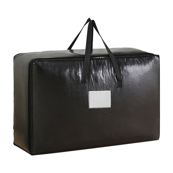 Heavy Duty Extra Large Storage Bags with Reinforced Handles, Double Zipper Organizer Tote for Clothes, Toys, Bedding, and Christmas Decorations, Reusable Storage