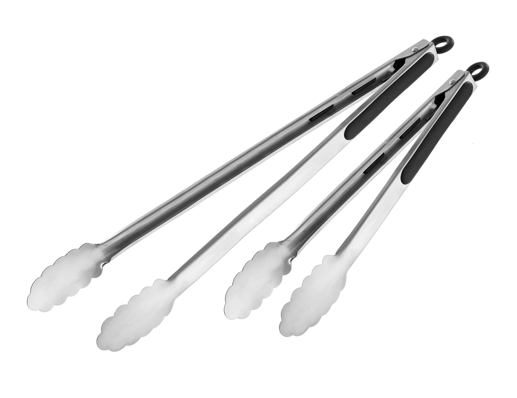12, 16, 21 Heavy Duty Stainless Tongs, Ideal Lengths Grill