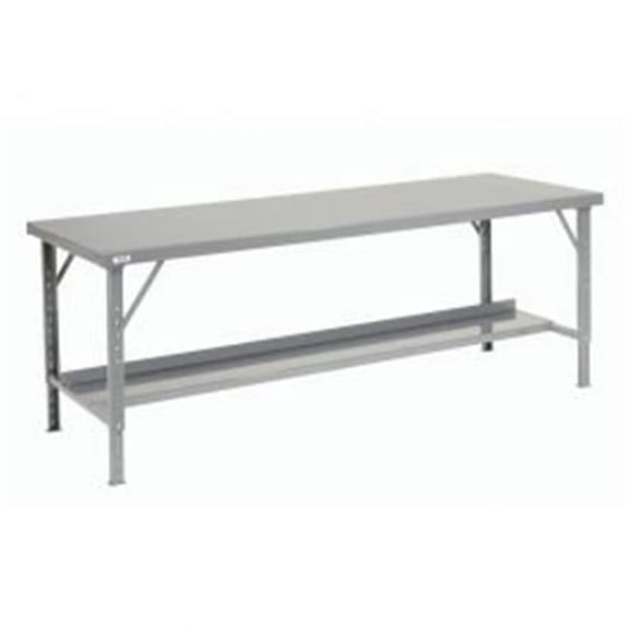 Heavy-Duty Extra Long Folding Assembly Workbench - Gray - 96 x 48 in.