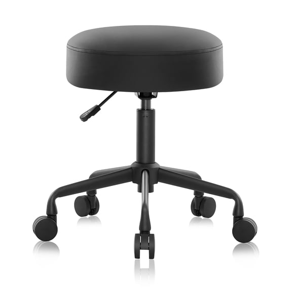 Heavy-Duty Extra-Wide Seat with Memory Foam Pneumatic Rolling Swivel Stool Chair for Clinic, Salon, Home and Office 502 NAIA