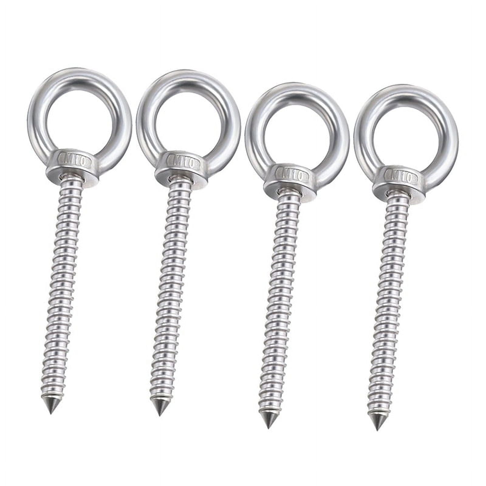 Heavy Duty Eye Hooks Self Tapping Eyelet Screw Load Capacity 700LBS