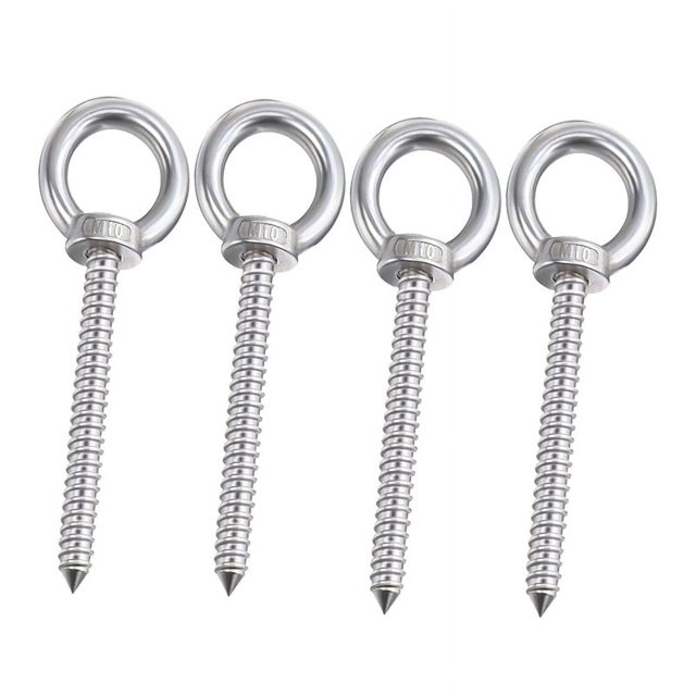 Heavy Duty Eye Hooks Self Tapping Eyelet Screw Load Capacity 700LBS