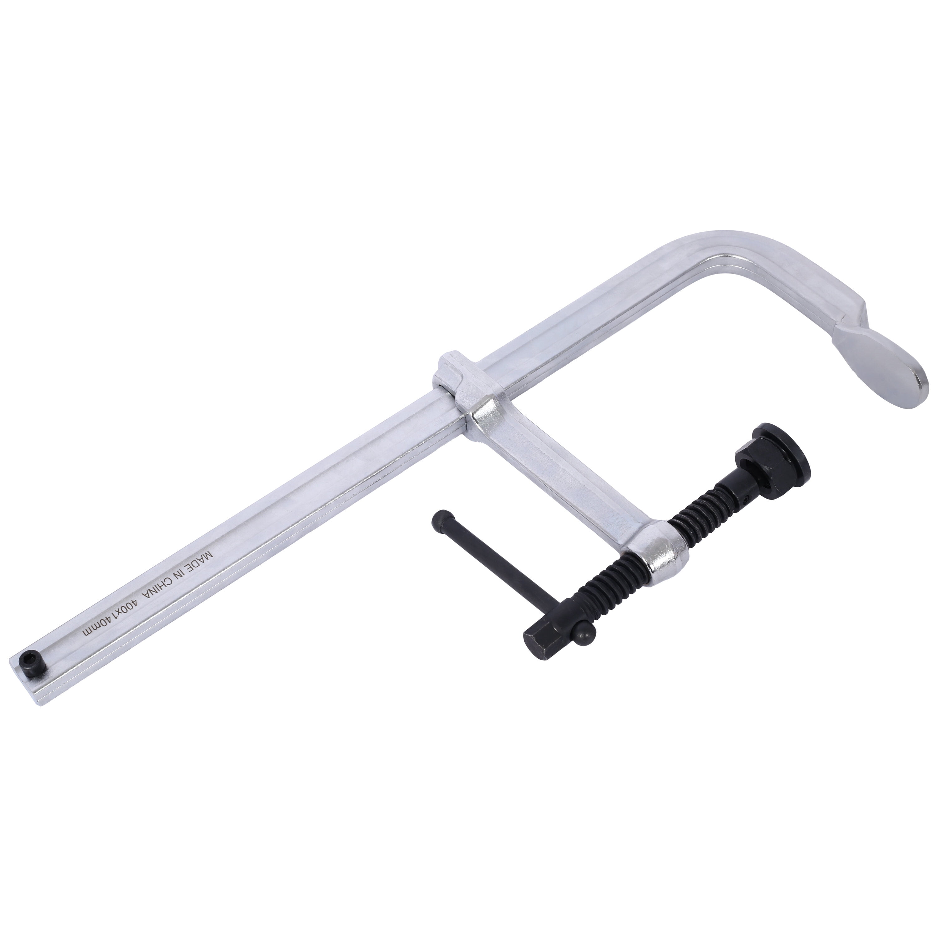 , Heavy-Duty F-Clamp,Removable Swivel Pad, Deep Throat F Clamp 5-1/2", Heavy Duty Bar Clamp for Welding,16"x5 1/2", Silver ,Steel ,