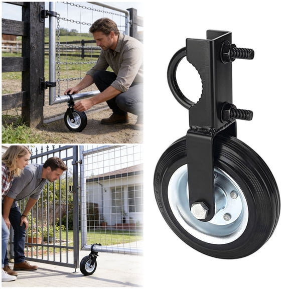 Heavy Duty Farm Gate Casters Outdoor Gate Auxiliary Wheels Metal Fence Gate Wheels Suitable For Metal Swing