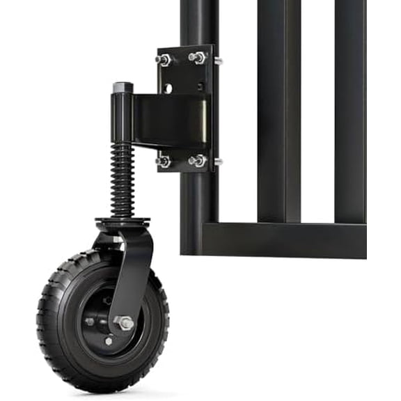 Heavy Duty Fence Gate Wheel - 8-inch Gate Wheels for Wooden or Metal Tube Gate - Prevent Sagging - Durable & Easy to Install - Caster Wheel with Suspension - Smooth Support for Swing or Rolling Gate