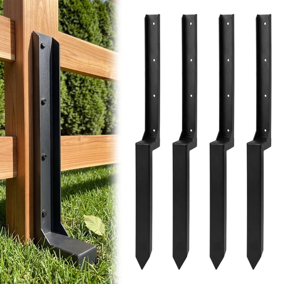 Heavy Duty Fence Post Repair Spike, 85cm No Dig Metal Fence Post Stabilizer.