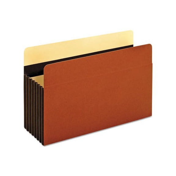 Heavy-Duty File Pockets 7" Expansion, Legal Size, Redrope, 5/Box