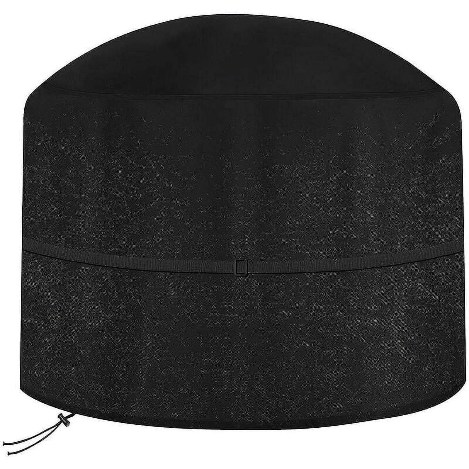 Heavy Duty Fire Pit Cover, Universal Size Waterproof Weather Resistant Oxford Fabric With Pvc Coating For Outdoor Patio Gas Fire Bowl, Durable Windproof Anti-Uv Tear-Resistant