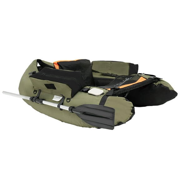 Heavy-Duty Fishing Float with Adjustable Backrest, 286.6 lbs Load Capacity, Waterproof and Tear-Resistant Oxford Cloth, Ideal for Lakes and Rivers