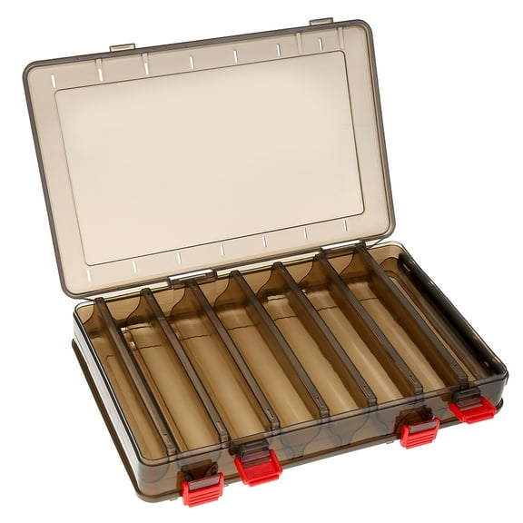 Heavy,Duty Fishing Tackle Box, Large Capacity, V,Slot Hook Keeper, Convenient Carry Handle, Lure Storage