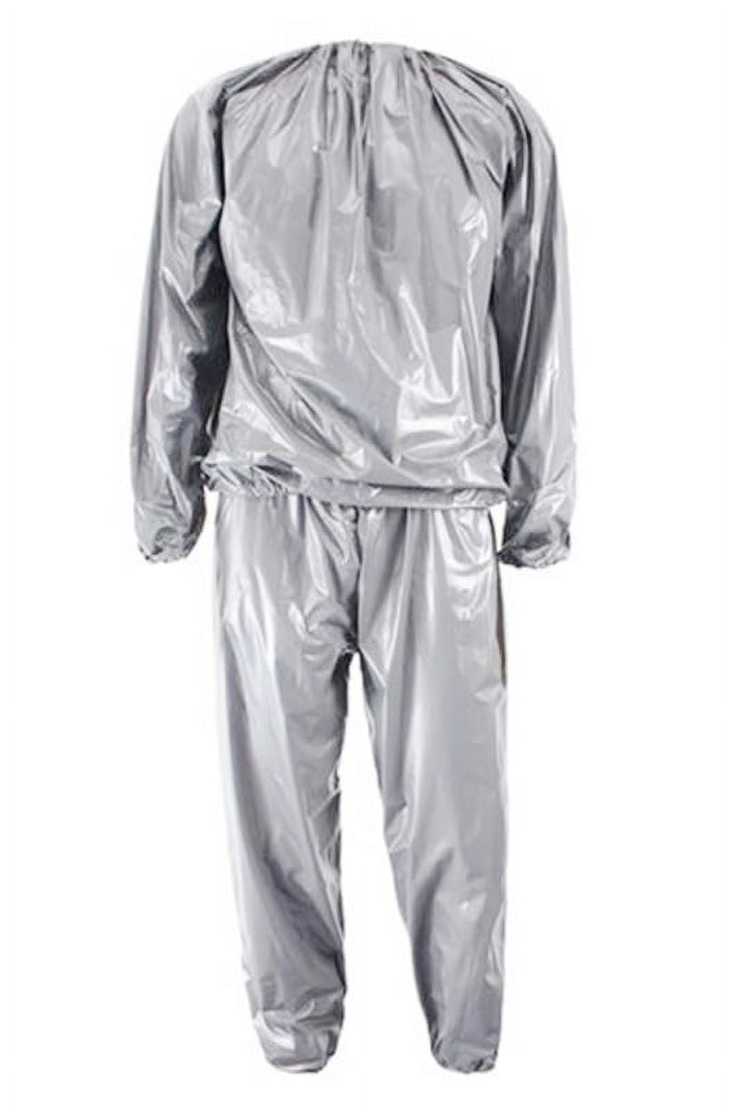 Heavy Duty Fitness Weight Loss Sweat Sauna Suit Exercise Gym Anti Rip Silver XXL Walmart