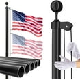 thumbnail image 1 of Heavy Duty Flag Pole - 20 FT Extra Thick Aluminum Flagpole Kit for Outside House In Ground, 1 of 7