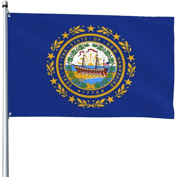 Heavy Duty Flag of New Hampshire Flag 4x6 Ft Durable Outdoor Banner Home Party Welcome Flag Patio Decor Flag
