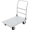 thumbnail image 1 of Heavy Duty Flatbed Cart, 2200LB Folding Push Cart Dolly, 36 x 24in Furniture Cart with 360 Degree Swivel Wheels, Large Flatbed Cart Platform Hand Dolly for Groceries, Garage, Warehouse, 1 of 7