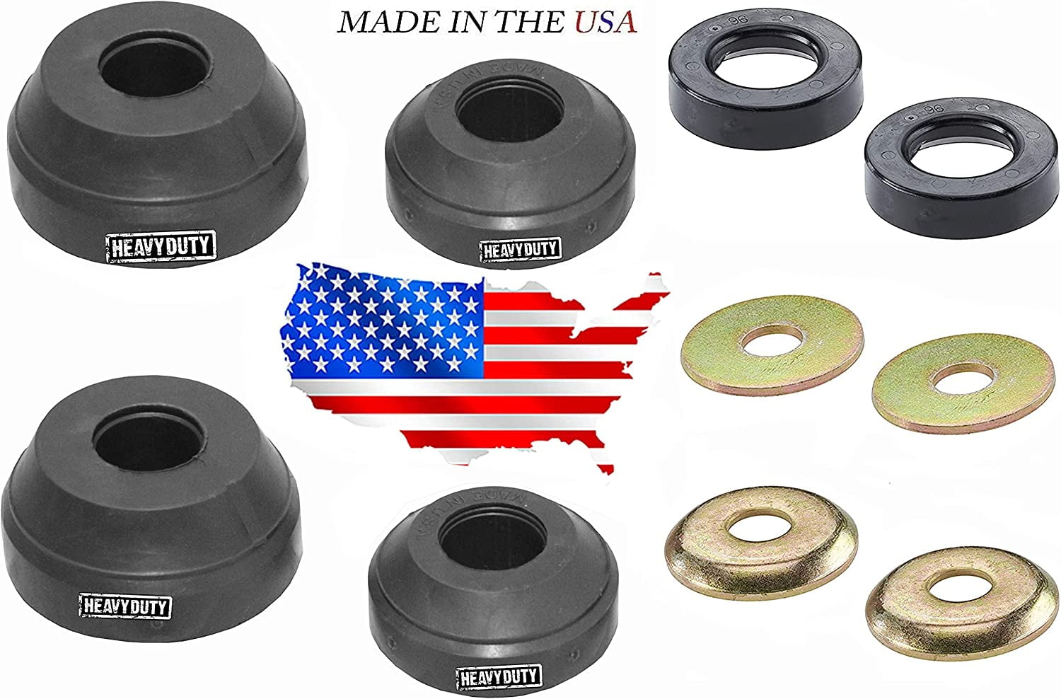 Heavy Duty Fleet Addition Front Suspension Radius Arm Bushing Kit (pair