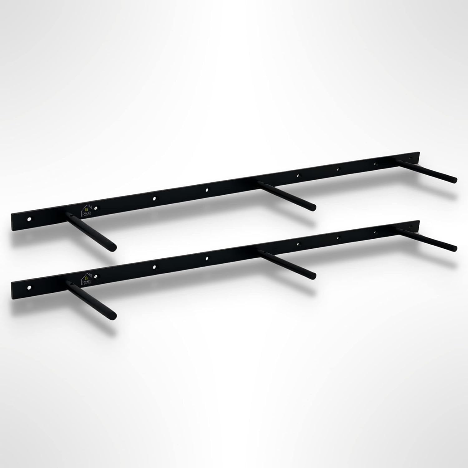 Heavy Duty Floating Shelf Bracket 6 Inch (2 Pcs) Solid Steel Hidden Shelf Brackets for Floating