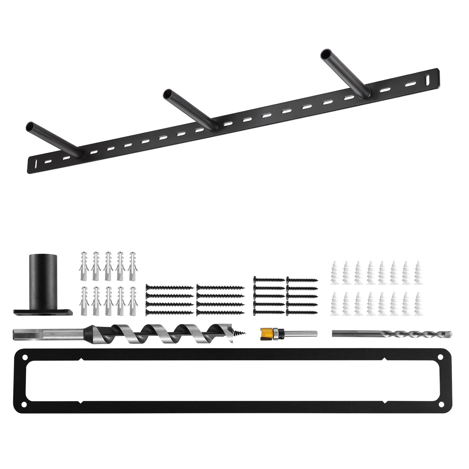 Heavy Duty Floating Shelf Brackets, Concealed Design, Supports up to 190 lbs, Rust-Resistant Steel, 16-46 Inch Sizes, for Living Room, Kitchen, Bedroom & Garage
