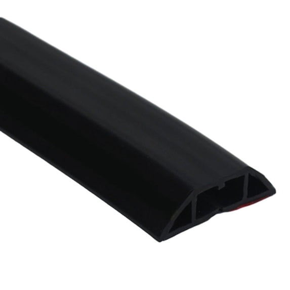 Heavy Duty Floor Cable Protection Cover Floor Cable Cover Rubber Trunking 1M Black