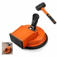thumbnail image 1 of Heavy Duty Floor Gap Fixer Tool Orange With Hammer, Carbon Steel Suction Cup Flooring Gap Repair Tool For Laminate Hardwood Vinyl Planks Adjustable Height Floor Alignment Tool, 1 of 9