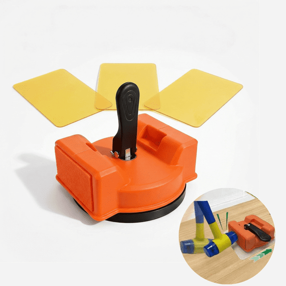 Heavy Duty Floor Gap Fixer Tool For Laminate & Vinyl Plank – Strong Suction Cup + Rubber Hammer Included