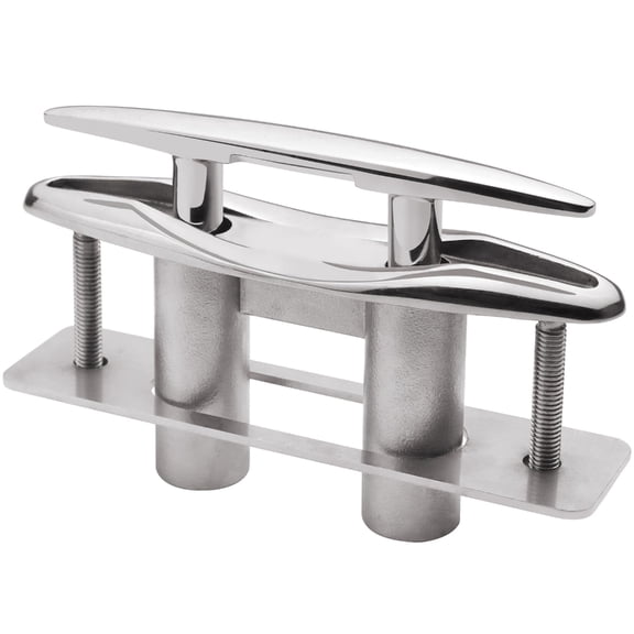 Heavy Duty Flush Mount Deck Cleats Lift with Backing Plate and Nut Rustproof Retractable Stainless Cleats