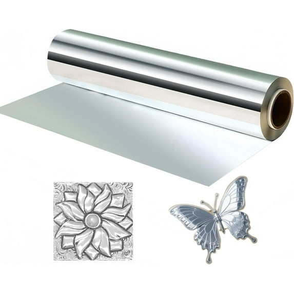 Foil Aluminum Craft Paper, 26ft Roll Length, 100um