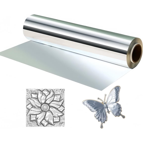<new_title>Foil Aluminum Craft Paper, 26ft Roll Length, 100um</new_title>