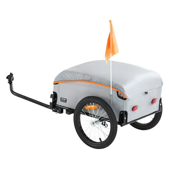 Heavy Duty Foldable Bike Cargo Trailer 88 100 160 lbs Load Capacity Universal Hitch Compact Storage Wagon Cart