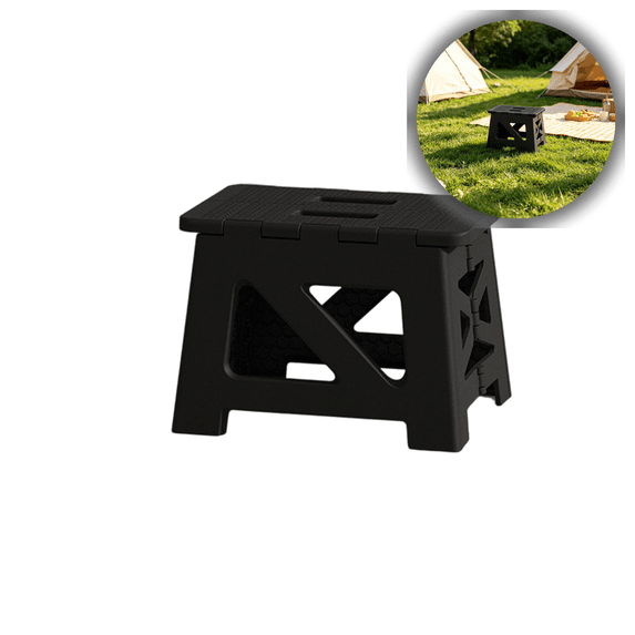 Heavy Duty Foldable Plastic Step Stool for Home, Office, and Outdoor Use – Portable Non-Slip Platform for Kitchen, Bathroom, Camping, and Travel